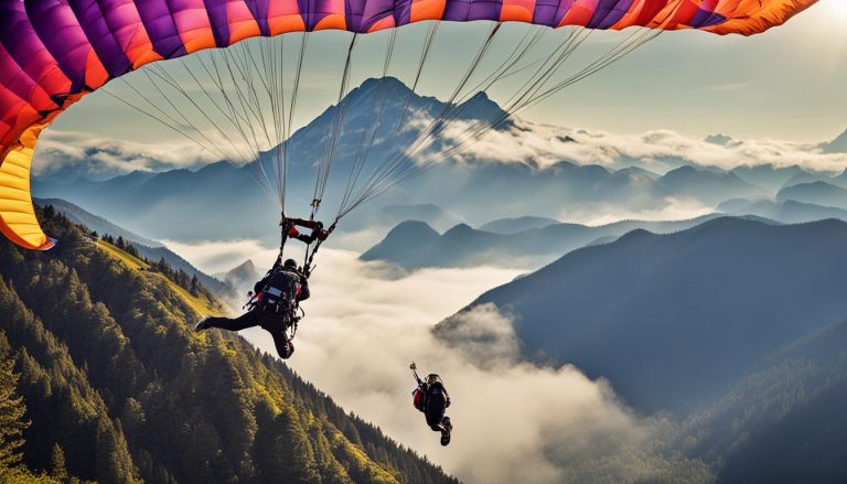 Understanding the type of parachute used for skydiving from high mountains