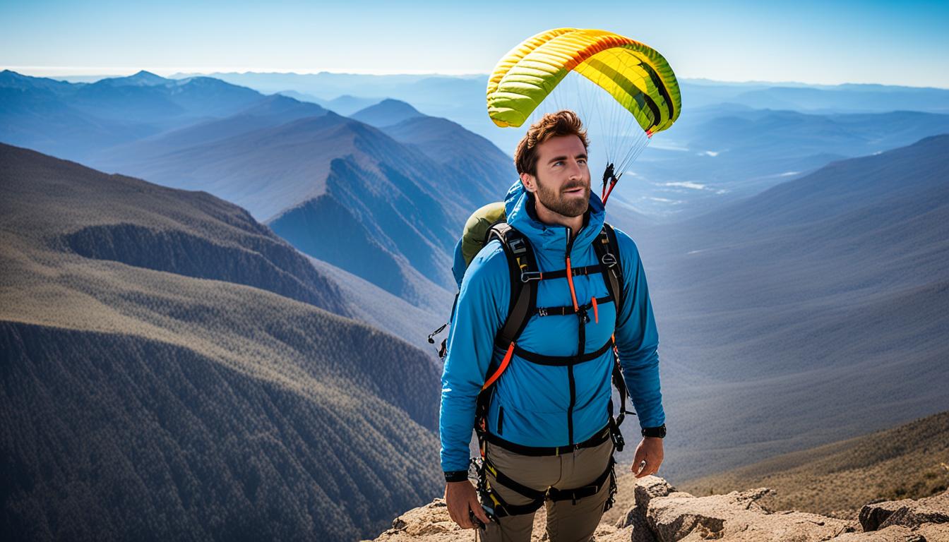 choosing your first parachute to jump from the top of the mountains