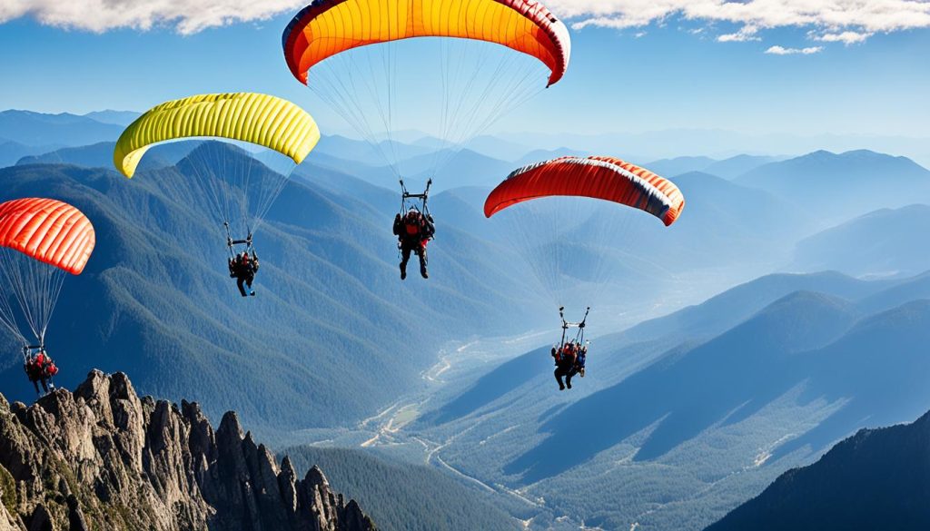 mountain skydiving parachute size requirements